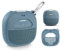 Feature Protective Case for Bose SoundLink Micro Bluetooth Speaker by WGear, Featured Design with mesh Pocket for Cable and Other Accessories, Elastic Strap to Secure Device (Stone Blue), WG012299