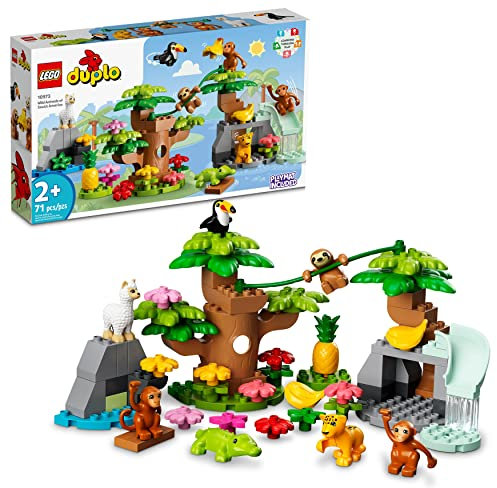 Lego DUPLO 10973 Wild Animals of South America Dschungelbauspielzeug-Set für Kleinkinder, Vorschuljungen und Mädchen im Alter von 2-5 (71 Teile)