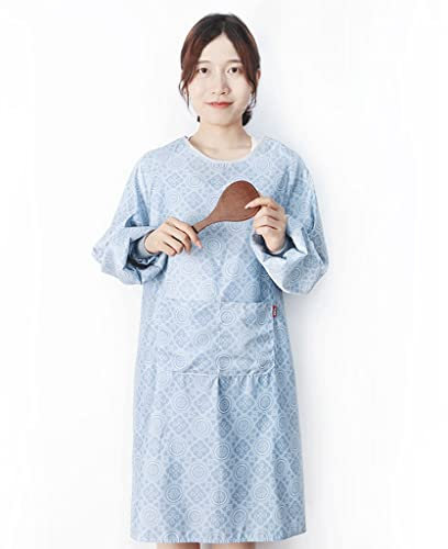 Preciso APROXIMIENTO PROMO APROBLE APROBLE FEMENINO SEMANA SECCIÓN FINA DE MODA COCIA COCINA DE COCINA DE MANGULA DE MANGULÓN LIBRE ROPA DE TRABAJO Conveniencia (Size : Blue)