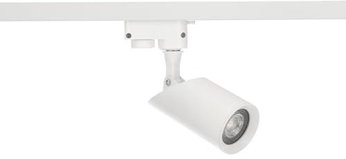EDO - SEVA Schienensystem Rail - Schienenstrahler Weiß - Lampe für 1-phasige Decken-Stromschiene - Aufputz-Deckenleuchte für Schiene - Spot FALGA T GU10 White, Schienenbeleuchtung für Wohnzimmer