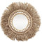 Exner GmbH Miroir avec corde en jute Swill - Marron - Verre/corde/bois - 39 x 39 x 2 cm