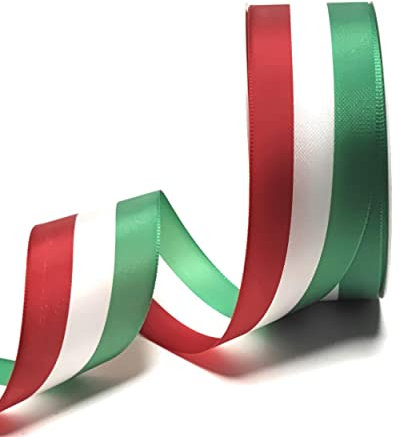 Nationalband 25m x 40mm grün - weiß - rot Vereinsband Ordensband Fanband Dekoband