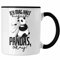 Trendation - Lustige Panda Tasse Panda-Motiv Geschenk Tierliebhaber Geschenkidee Panda Fans (Schwarz)