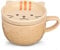 Cute Ceramic Cat Coffee Mug with Lid,Kawaii Coffee Mugs or Tea Cups for Cat Lovers,Funny Novelty Cat Breakfast Mugs for Women Wife Mum Girls Boys Friends Kids Christmas Birthday Gift,300ML（Yellow）
