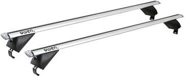 Owen Dachträger 3.0 Pro Silber 135cm - für geschlossene & bündige Reling | 90 kg Tragkraft | 2 min Montage | TÜV & GS Zertifiziert |Top-Performance Relingträger für Ihr Auto