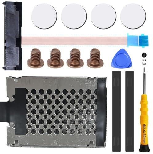 ZHUROUPU 14 PCS SATA Drive duro Reemplazo del cable del conector HDD para HP TPN-L119 TPN-I120 Serie 6017B0588901 815139-001 (negro) Incluye kit de herramientas
