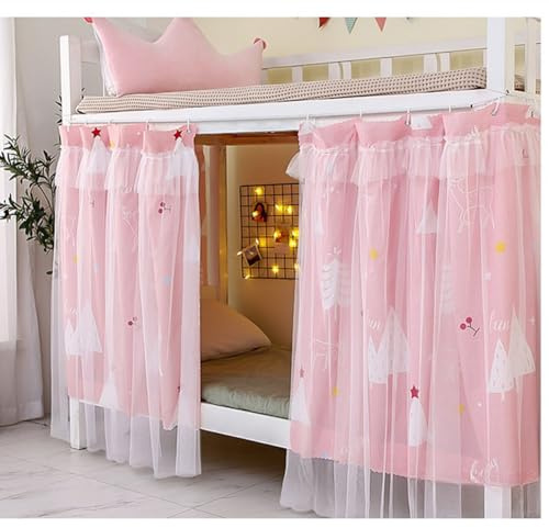 haozaikeji Vorhang für Bett Mädchen Jungen Vorhänge Kinder Bettvorhang Etagenbett Betthimmel Hochbett Kind Bettzelt Schlafsaal Bettvorhänge Studentenwohnheim Vorhang Bett Zelt Umrandung Schlafzimmer