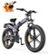 ENGWE X24/X26 E Bike Klapprad Elektrofahrrad mit 24''/26 x 4.0 Fat-Reifen Dualer herausnehmbarer Akku 48V 19.2AH/+10AH Reichweite 100/150km, 3 Federungen (X26 Doppelter Akku 19.2AH+10AH, Grau)