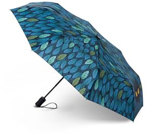 Dedoles Regenschirm Automatisch Unisex Damen Herren Sturmfest Taschenschirm Hochwertiger lustige Designs Regenbogen Schmetterlinge