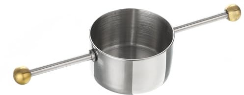 QUARKZMAN Inox Acier Cocktail Jigger 2pcs, 1oz Cocktail Mesure Tasse Bar Jigger avec Mesures, Multifonction Mesure Tasse pour Bar, Restaurant, ou Maison Utilisation, Argent