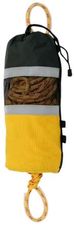Perfeclan Wurfsack Wurfseil Wurfsack Wurfgerät Wurfsack für Wasser mit Seil für Kanu Wassersport Kajak, Orange