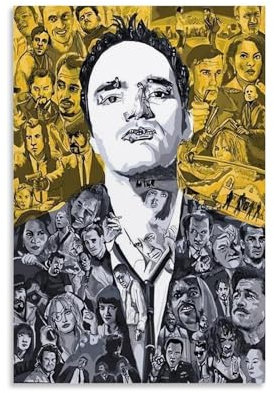 KKPLO Quentin Tarantino Filmposter, dekoratives Gemälde, Leinwand, Wandposter und Kunstdruck, moderne Familienschlafzimmer-Dekoration, Poster, 20 x 30 cm