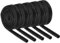 QUARKZMAN Trenza de Aislamiento de Alambre Fundas Ignífugas Trenzado de Fibra de Vidrio Recubierto de Silicona de Alta Temperatura para Líneas de Manguera Automotriz Negro 3mm