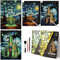 Niewalda Scratchboard Art für Erwachsene-Luminous-Scratch Painting Kits für Erwachsene, Noctilucent Kunst und Handwerk für Jugendliche mit Scratchboard Tools (Vergnügungspark&schönes Schloss)