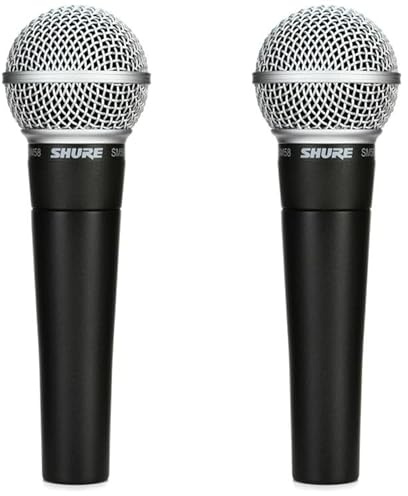 Shure SM58 Cardioid Dynamic Vocal Microphone (2-Pack)