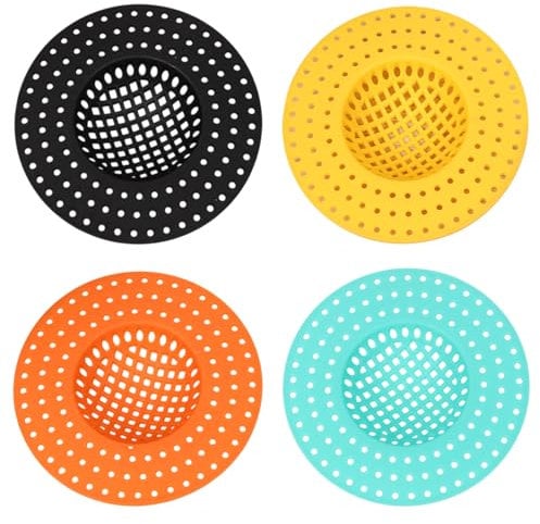 Panier de récepteurs alimentaires - Filtre d'évier de cuisine, bouchon de vidange avec bouchon | 3,94 pouces Insert en maille anti-mesh, piège à déchets d'évier réutilisable, panier de tram