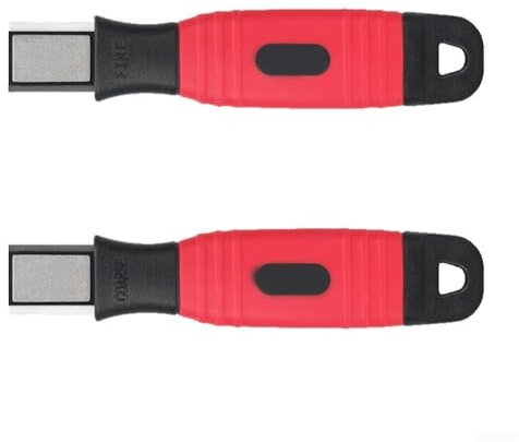 Double-Sided Sharpening Stone Tool Dual Grit Manual Sharpener for Drill Bits Scissors Chisels Axes Workshop Equipment