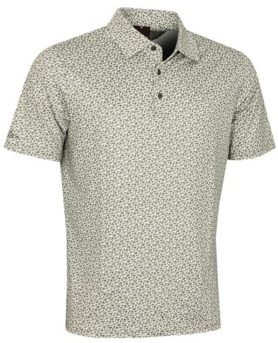 Oscar Jacobson Mens Northcote Print Stretch UPF 50+ Golf Polo Shirt