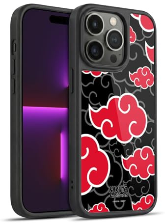 Head Case Designs Officially Licensed Naruto Shippuden Akatsuki Iconic Gel Armour Case [Military Grade Protection] Compatible With Apple iPhone 14 Pro