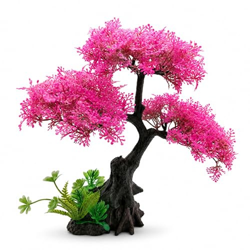 JBLJDWD Fish Tank Decorations and Fish Tank Plants, Aquarium Plants for Desk, Soft Swaying Decor for Office, Underwater Landscape for Work, Home & Travel
