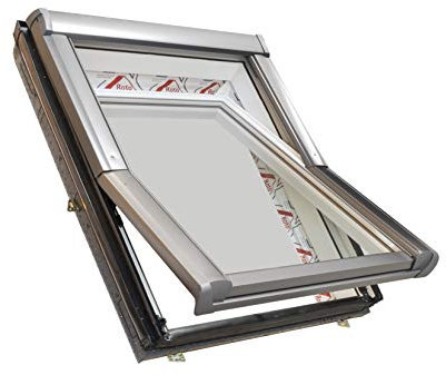 Dachdecker Favorit Roto Dachfenster aus Kunststoff mit Eindeckrahmen und Wärmedämmung (65 x 140)