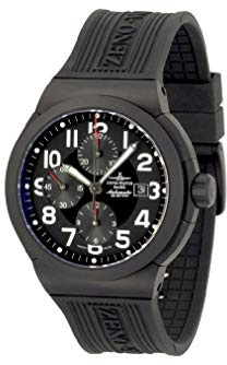 Zeno-Watch Herrenuhr - Raid Titan Chronograph Black - 6454TVD-bk-a1
