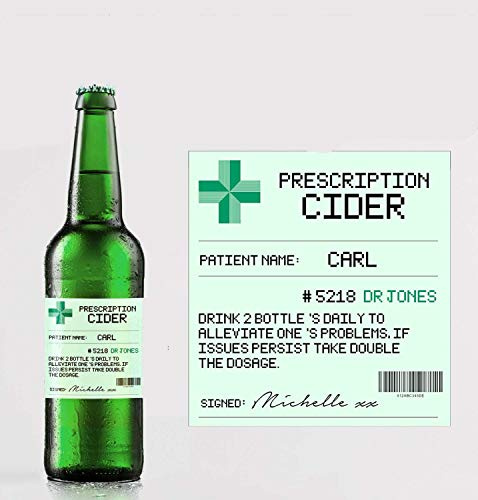 Personalised Cider/cidre Bottle Label (Pack of 4) Custom Any Wording
