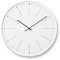 Lemnos Wanduhr Dandelion/Große Designer Wanduhr ohne Tickgeräusche aus Japan/Wanduhr modern mit schleichender Sekunde/Küchenuhr, Uhr Wohnzimmer oder Büro - Weiß