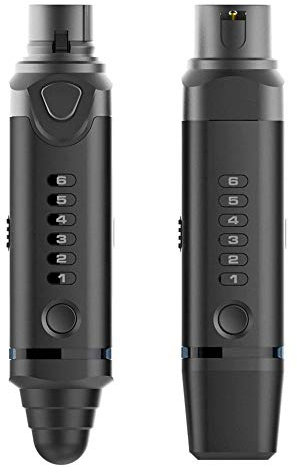 NUX B-3 Wireless Microphone System Small Compact Transmitter Snap-On Microphone Small Compact Receiver Snap-On Camera/Cellphone/PA/Mixer/Amp/Audio Interface 100 Feet Walk Rechargeable Battery 2.4GHz