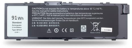 New MFKVP 11.4V 91Wh 7950mAh Laptop Akku Kompatibel mit Dell Precision 15 7510 17 7710 17 M7710 Series T05W1 GR5D3 0FNY7 RDYCT TWCPG GR5D3 RDYCT