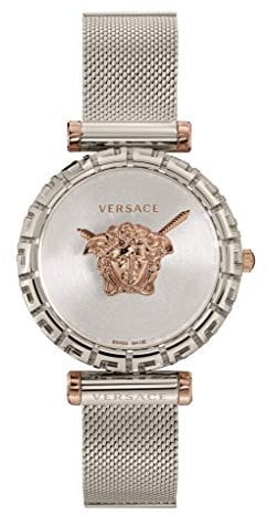 Versace Damen Quarz Armband-Uhr aus Edelstahl mit Edelstahl Band - Swiss Made - Palazzo - VEDV00419