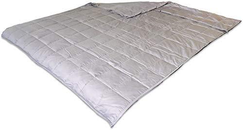 DaMi Gewichtsdecke - Anti-Stress Therapiedecke mit Mikro-Glasperlen bei Angst & Schlafstörungen - 152 x 203 cm, 7,2 kg