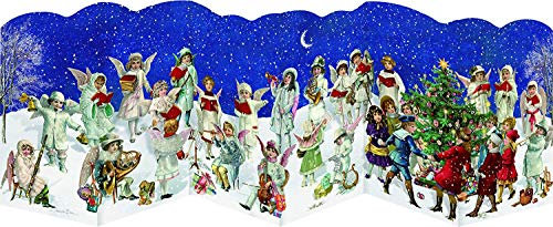 Alison Gardiner Coppenrath Adventskalender, zusammengefaltet um den Weihnachtsbaum