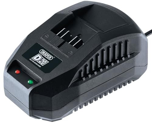 Draper 97914 D20 20V Li-ion Battery Charger, Black