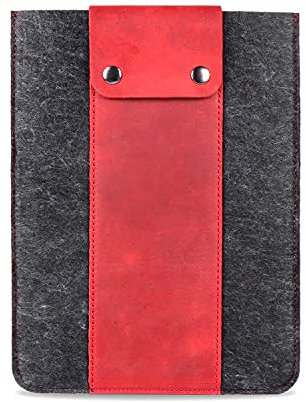 MegaGear Echtleder- und Fleece-Tablet-Hülle für iPad Pro & iPad Air, Alle Generationen iPad Air & iPad Pro, iPad Pro 12.9, iPad Pro 11