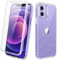 Diaclara Designed for iPhone 12/12 Pro Case, Full Body Rugged Case with Built-in Touch Sensitive Anti-Scratch Screen Protector, Soft TPU Bumper Case for iPhone 12/12 Pro 6.1 (Clear Glitter)