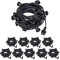 SKYLANTERN Guirlande Guinguette IP65 100m Noire Raccordable - Guirlande Lumineuse pour Ampoule E27 200 Douilles - Guirlande Guinguette Extérieure pour Terrasse Jardin Bar