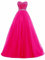 Yhfshop Robe de Soirée Longue Femme Sexy à Col Bateau, Dentelle, Crimson, Rose Red, Taille 30/48, Demoiselle d'Honneur