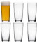 6X Queensway 660ml Beer Glass Large Tumblers Pub Bar Glasses Spirit Glassware