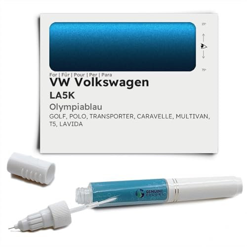 Genuine Colors Lackstift OLYMPIABLAU LA5K Kompatibel/Ersatz für VW Volkswagen Blau