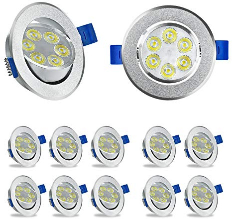 VA-Cerulean Einbaustrahler LED Deckenstrahler Einbauleuchten 20X3W Kaltweiß Ultra Flach Einbauspot DeckenSpot Downlights Spot Lampen Wohnzimmer Küche Badezimmer Schlafzimmer Lichter