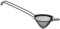 HENDI Passoire à cocktail, conique, tamis de bar, outil de cuisine, maille fine, 75x220mm, PVD, noir