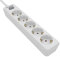 Philips SPN1142WA/10 - Steckdosenleiste mit 5 Steckdosen, EIN-/Ausschalter, geflochtenes Netzkabel 1,5 m (hohe Festigkeit) - Weiß