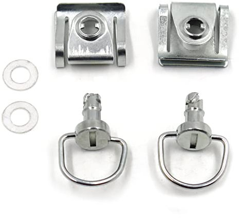 HASkulle Lot de 2 fixations de carénage 1/4 de tour à libération rapide pour moto - 15 mm - Noir, 1/4 Turn 15mm Pins, Métal, Pas de gemme