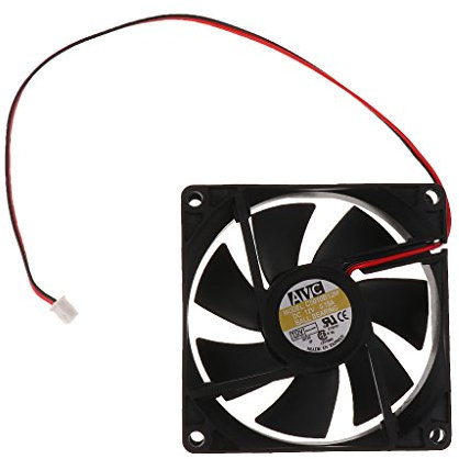 Leeadwaey Ventilador de caja de 80 mm 12 V DC PC CPU ventilador de refrigeración 2 hilos 2 pines 8025