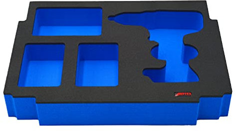 APTEX Schaumeinlage passend für Makita Akku-Schlagbohrschrauber DHP 485 für MakPac Gr. 1-3