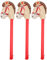 STOBOK 3Pcs Inflatable Horse Hammer Toy Inflatable Sticks Blow Up Animals Pounding Toy Cheering Props for Kids Birthday Summer Beach Party Favor Supplies