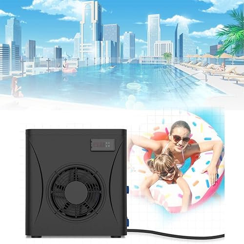 Schwimmbad-Wärmepumpe, Poolheizung, elektrischer Warmwasserbereiter, Schwimmbad- und SPA-Heizung, Digitalanzeige, Schwimmbadthermostat für Schwimmbad, Wi-Fi-Steuerung