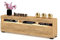 Euro Style TV-Schrank mit LED Stand Tv-Lowboard für Wohnzimmer Schlafzimmer Fernsehschrank Fernsehtisch Sideboard HiFi-Schrank Kommode 60 Zoll, Golden Eiche/Golden Eiche, 140cm