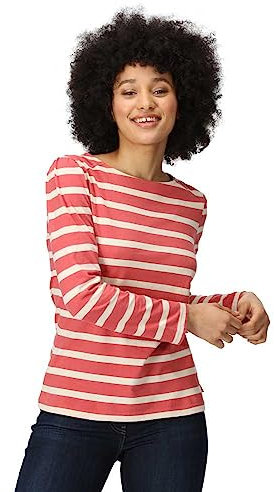 Regatta Women's Federica Striped T-Shirt Red